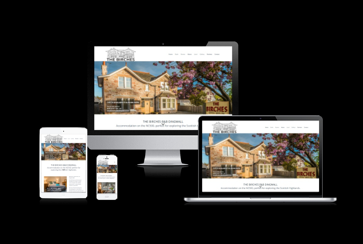 Web Design Birches B&B Dingwall